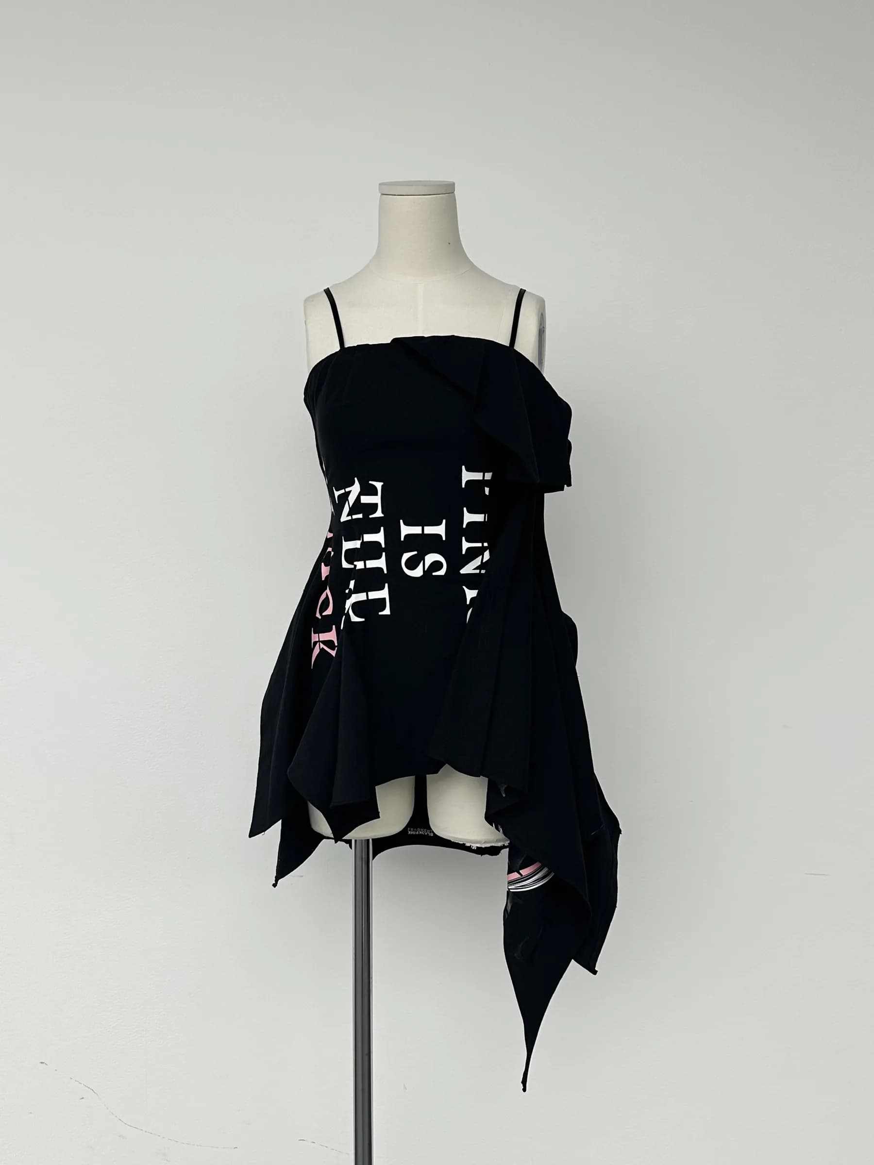 "Pink is the new black" handkerchief cami