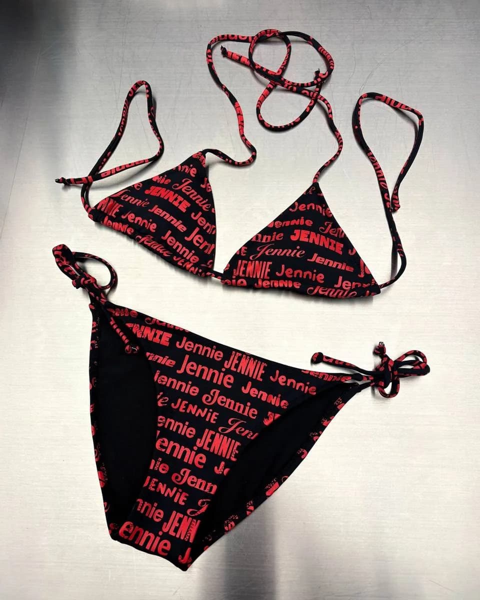 “JENNIE” print bikini
