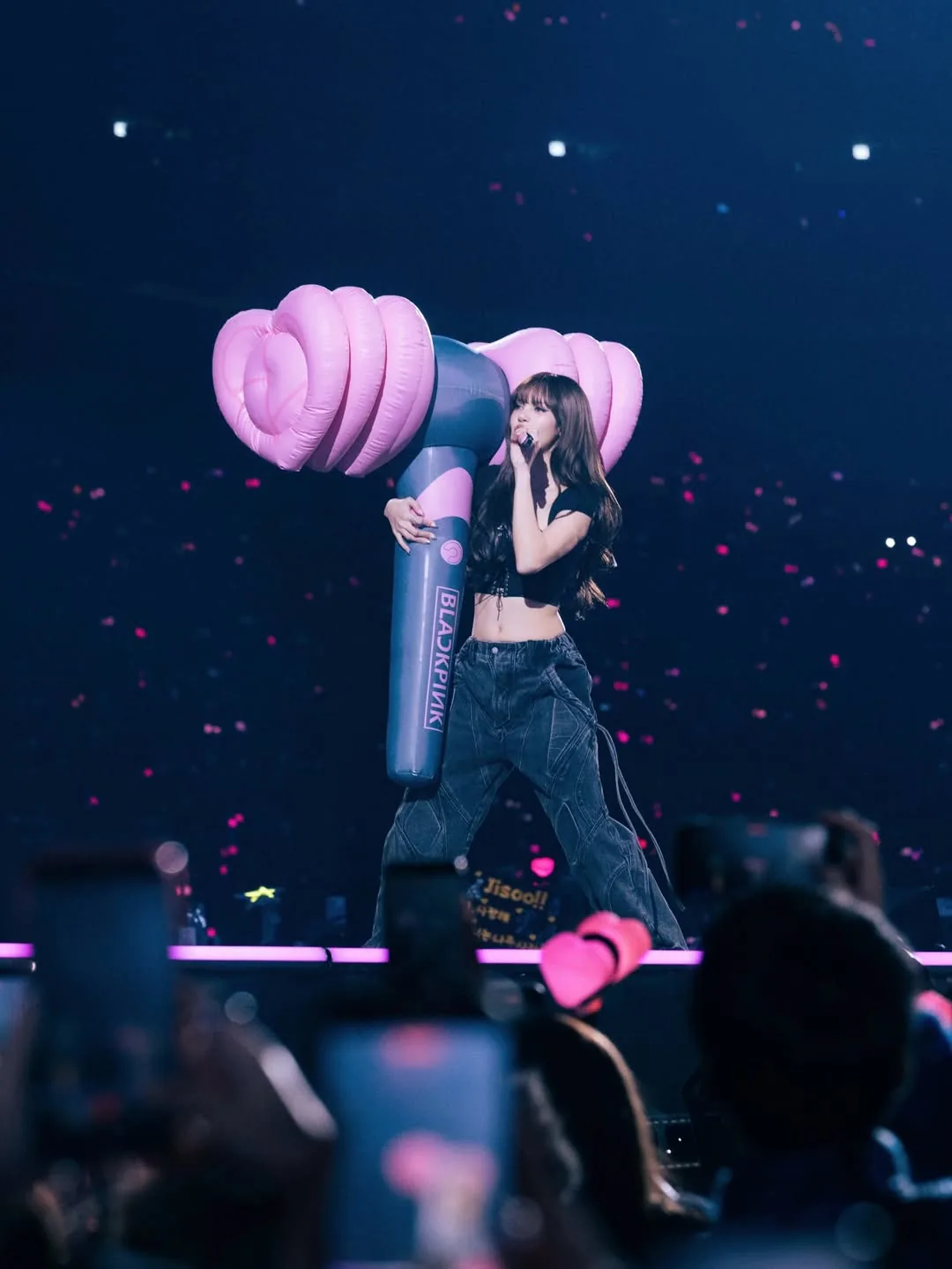 LISA in the tour denim — Tokyo Dome encore, January 2026